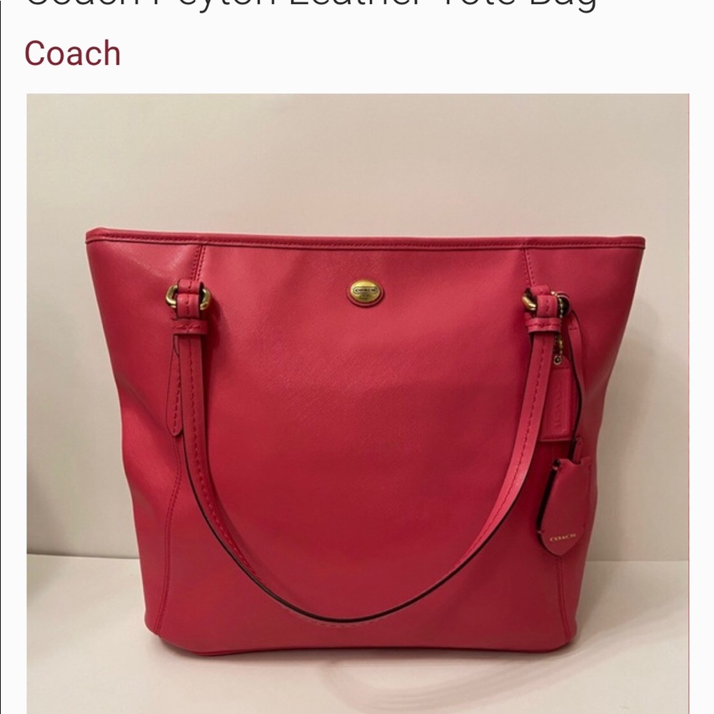 Coach RED Tote bag